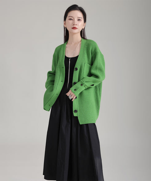 Rib Knit Cardigan